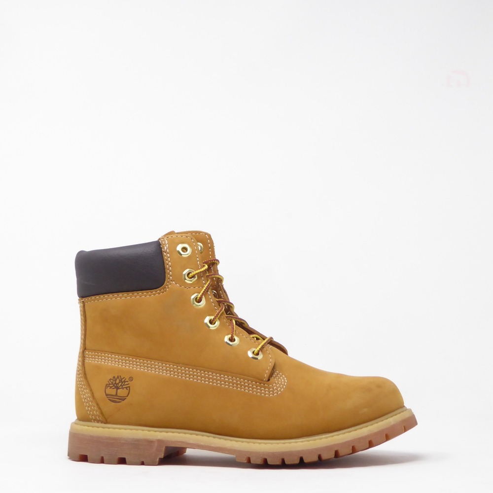 Timberland Womens Boots 6-Inch Premium Waterproof Nubuck Wheat Tan Size 8.5